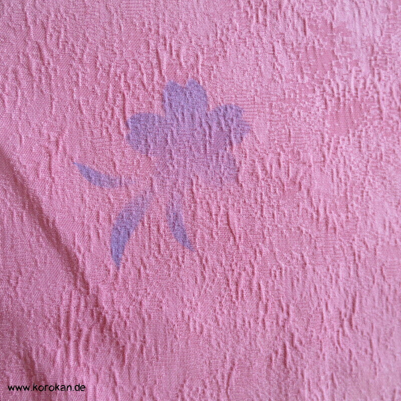 Sakura Traum Furisode Kimono Seidendamast Karieba Stoff