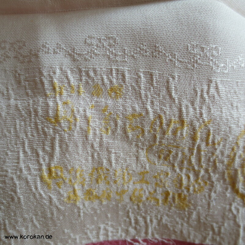 Sakura Traum Furisode Kimono Seidendamast Karieba Stoff