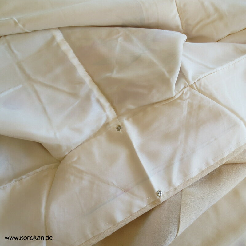 Bambus, Blüten, Goldstickerei Homongi Kimono
