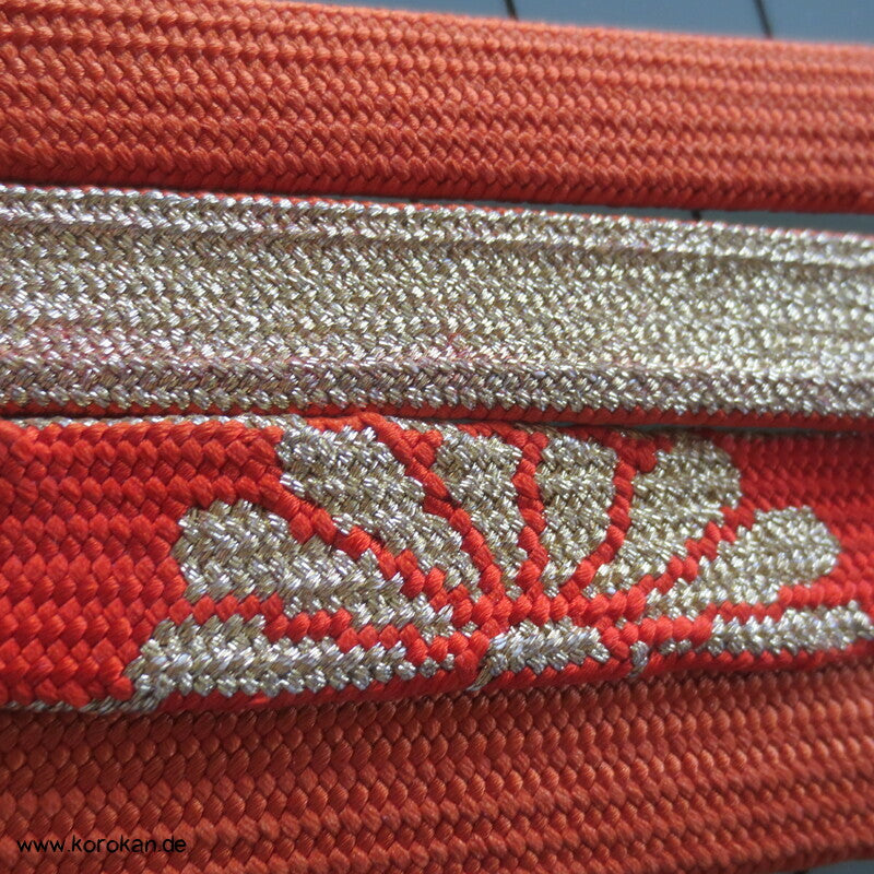 Kiku persimmon Obijime, Seide / Lurex