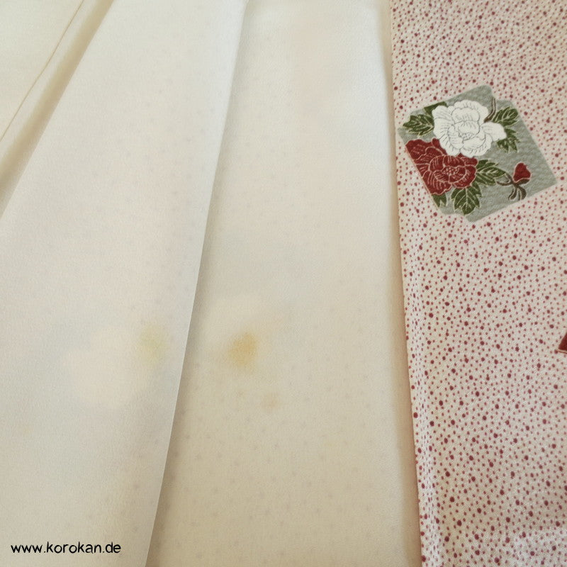 Punkte und Shikishi Seidendamast Komon Kimono