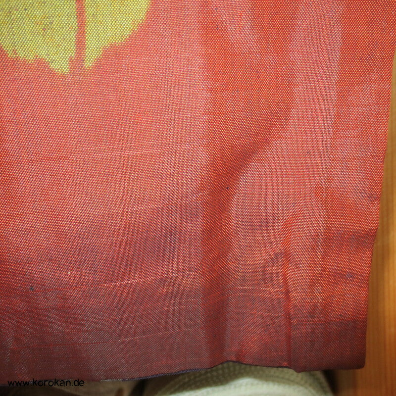 wild bunter Meisen japanischer Art Deco Kimono, nur Material