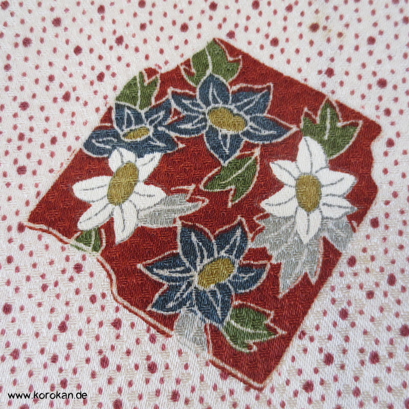 Punkte und Shikishi Seidendamast Komon Kimono