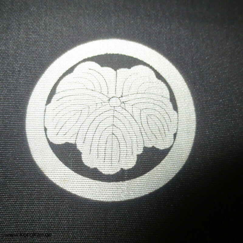 Habutai Seide Montsuki formeller Männer Kimono, 5 Mon