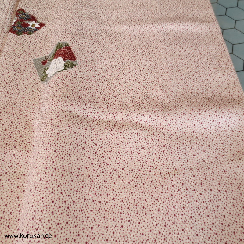 Punkte und Shikishi Seidendamast Komon Kimono
