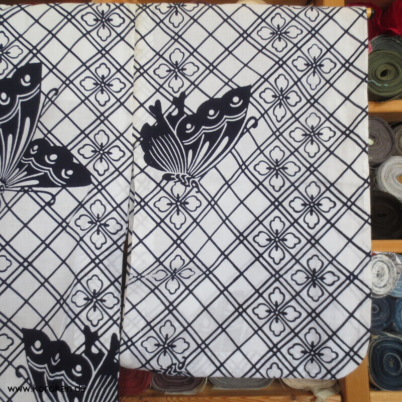 hausgemachter Yukata Baumwoll Kimono Schmetterlinge