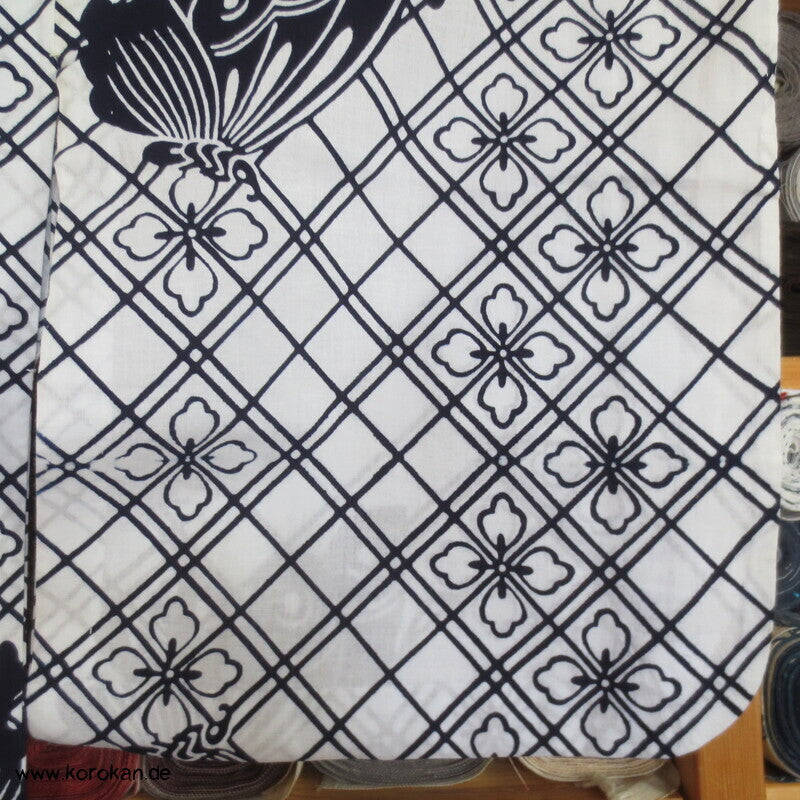 hausgemachter Yukata Baumwoll Kimono Schmetterlinge