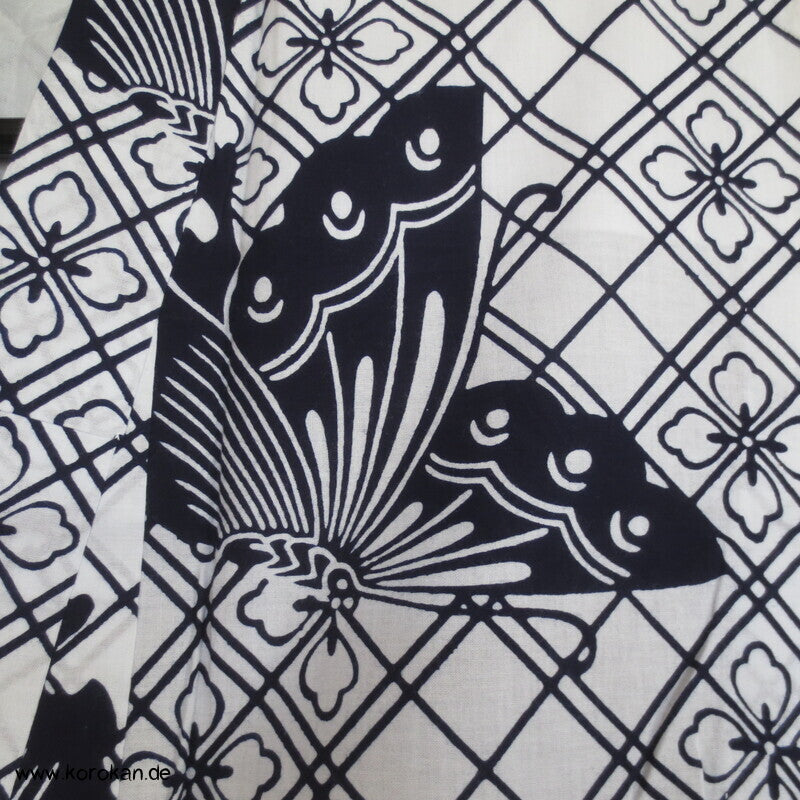 hausgemachter Yukata Baumwoll Kimono Schmetterlinge