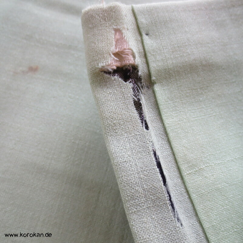wild bunter Meisen japanischer Art Deco Kimono, nur Material