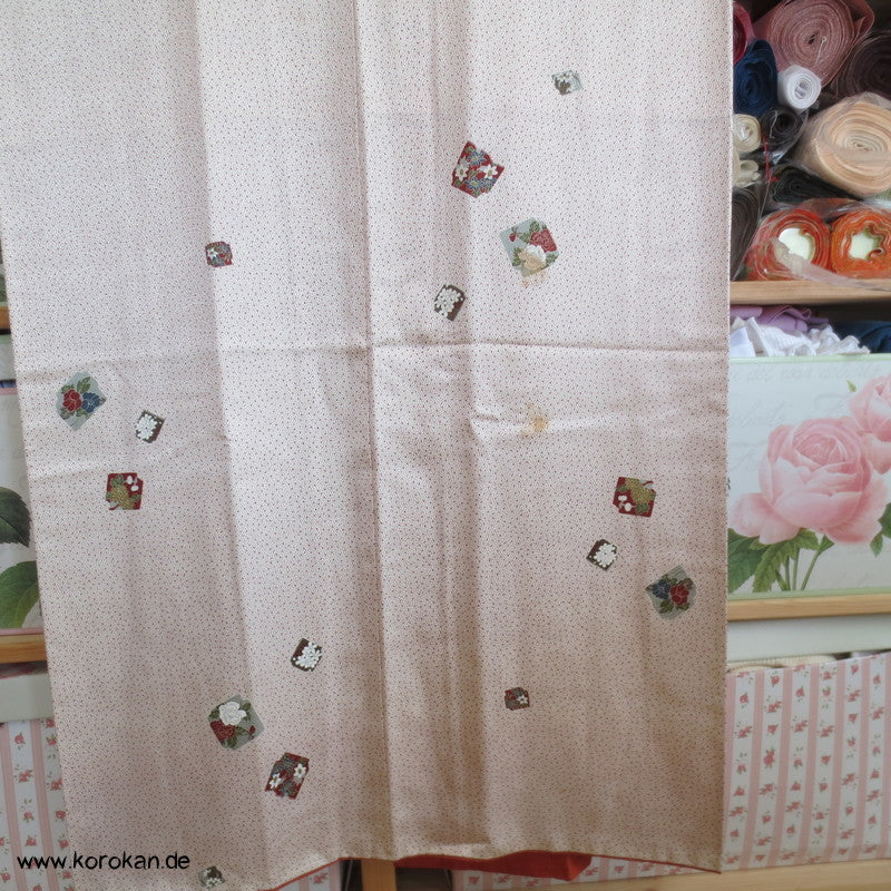 Punkte und Shikishi Seidendamast Komon Kimono