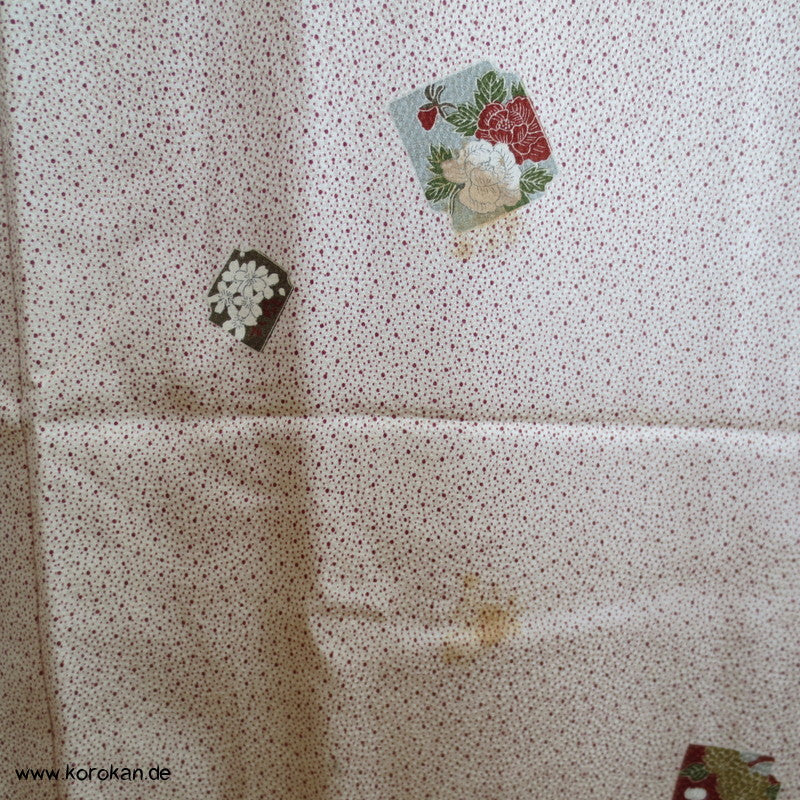 Punkte und Shikishi Seidendamast Komon Kimono