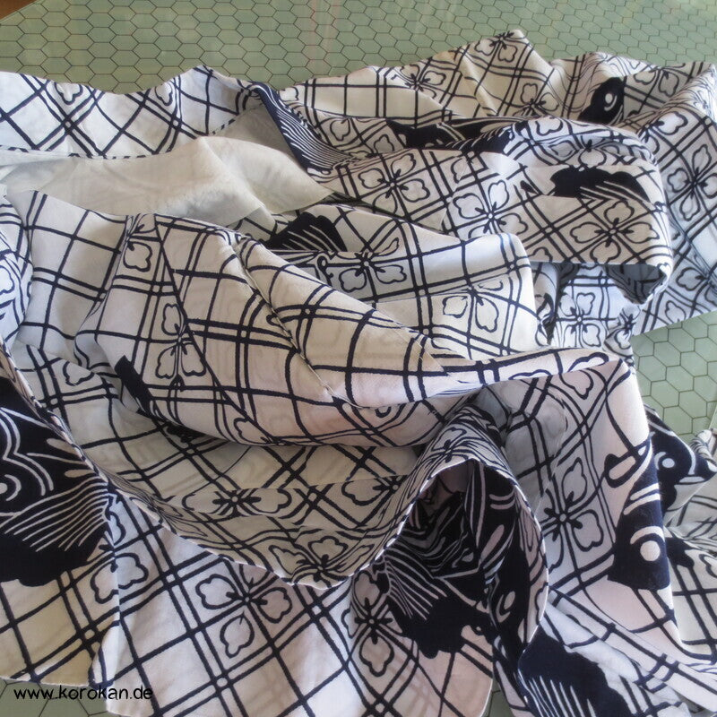 hausgemachter Yukata Baumwoll Kimono Schmetterlinge