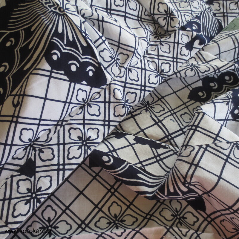 hausgemachter Yukata Baumwoll Kimono Schmetterlinge