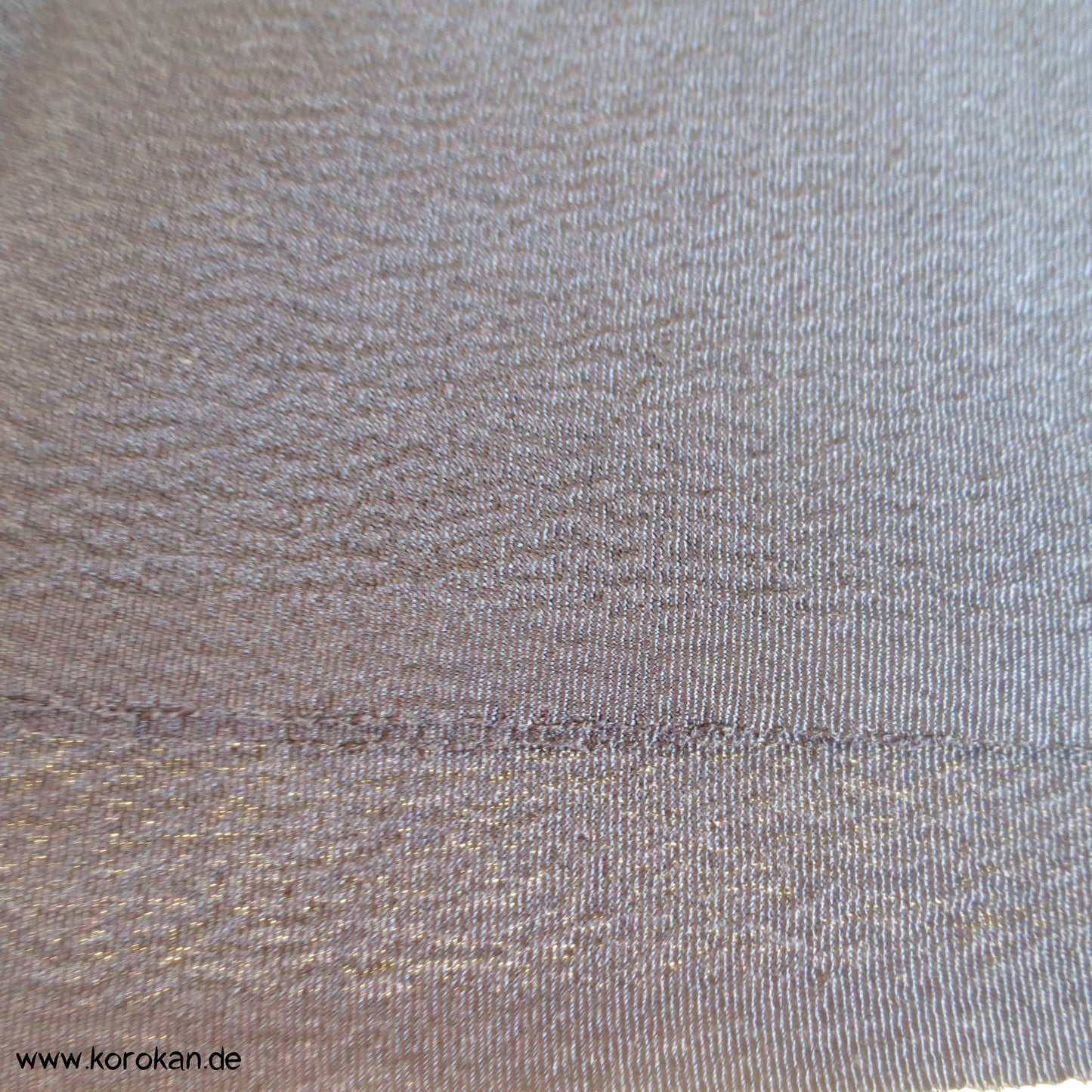 Bambus vor Wellen Shibori Heko Obi - Chirimen Crepe