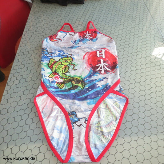Sport Badeanzug von Turbo mit Koi und Japan Motiven, NEU