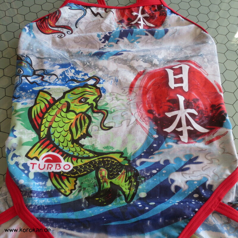 Sport Badeanzug von Turbo mit Koi und Japan Motiven
