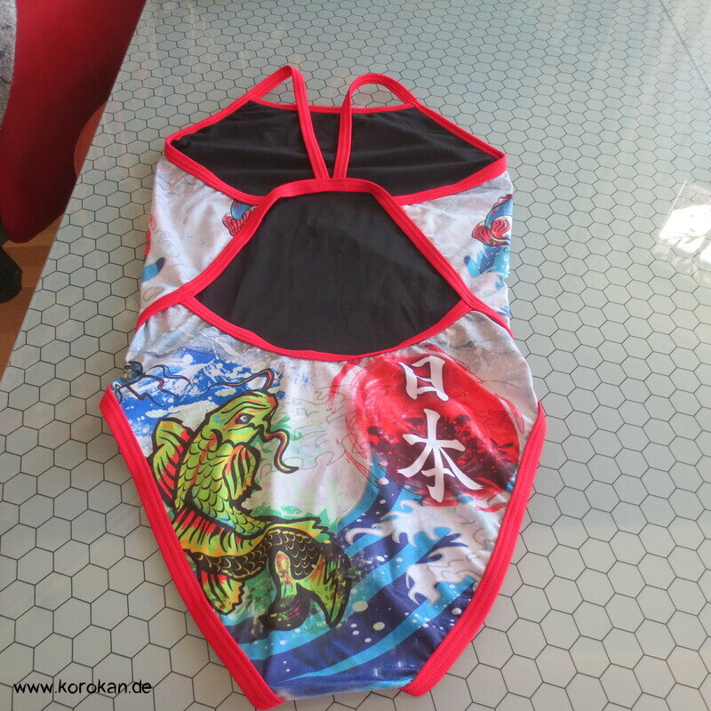 Sport Badeanzug von Turbo mit Koi und Japan Motiven