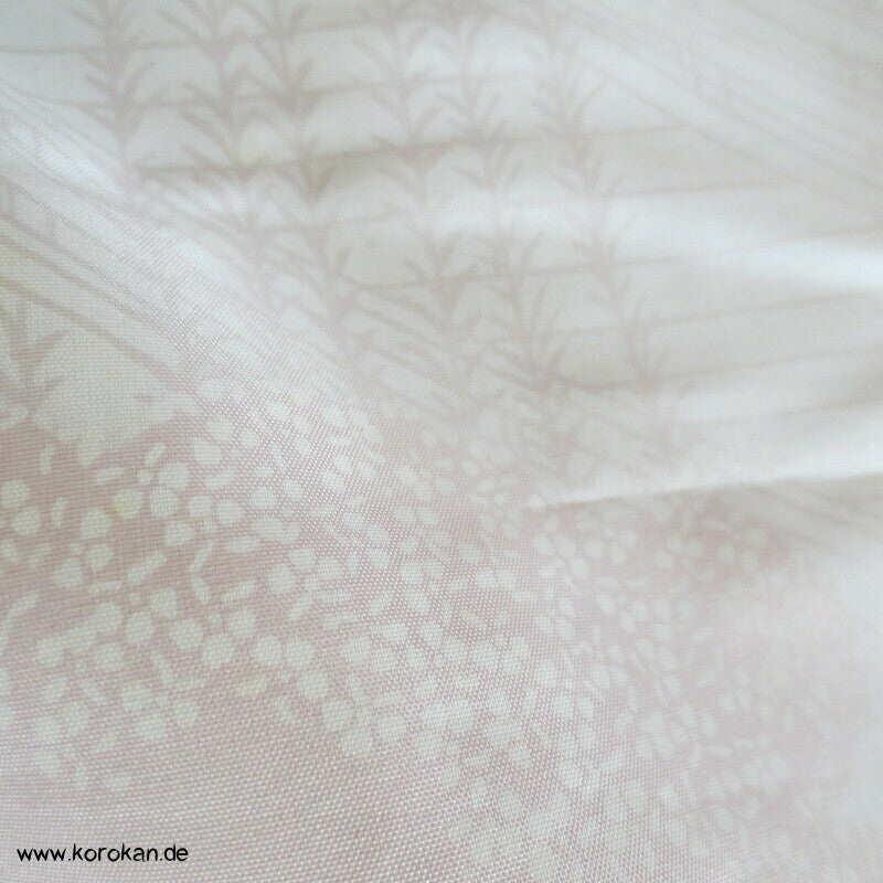 Itajime Shibori Druck Haori Kimono Jacke, Seidencrepe, mit Himo