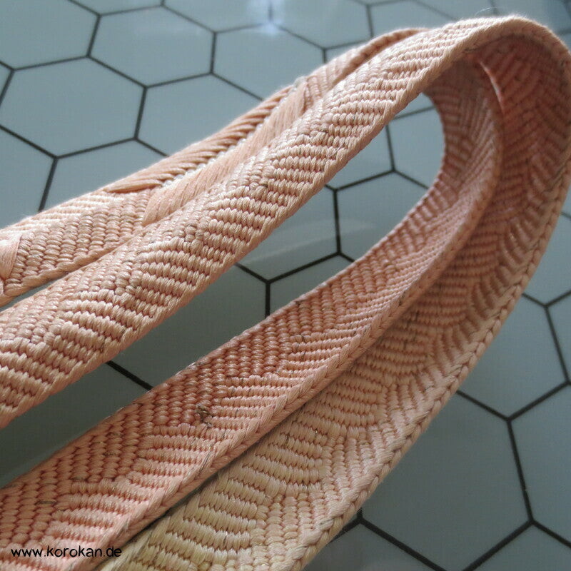 gelb blush Koi Verlauf Obijime, Seide / Lurex