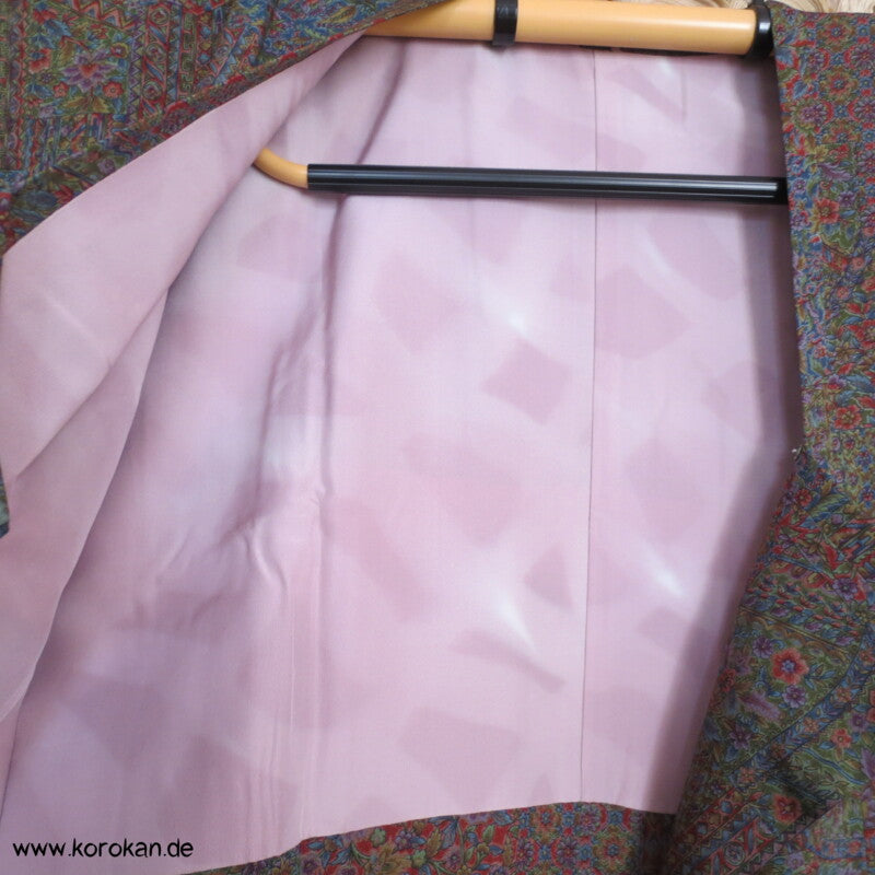 Sarasa Muster Seidencrepe Michiyuki