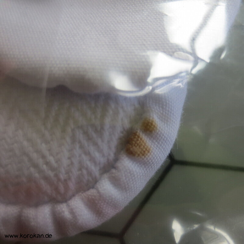 weiße Tabi Socken mit 4 Haken, Gr. 39 / 40