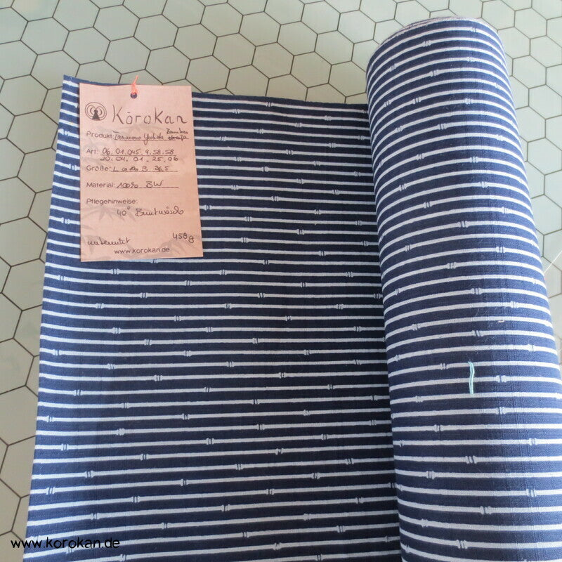 Bambusstreifen fein Yukata Kimono Stoff