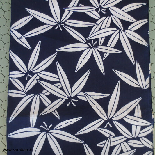 Bambusblätter Yukata Kimono Baumwoll Stoff