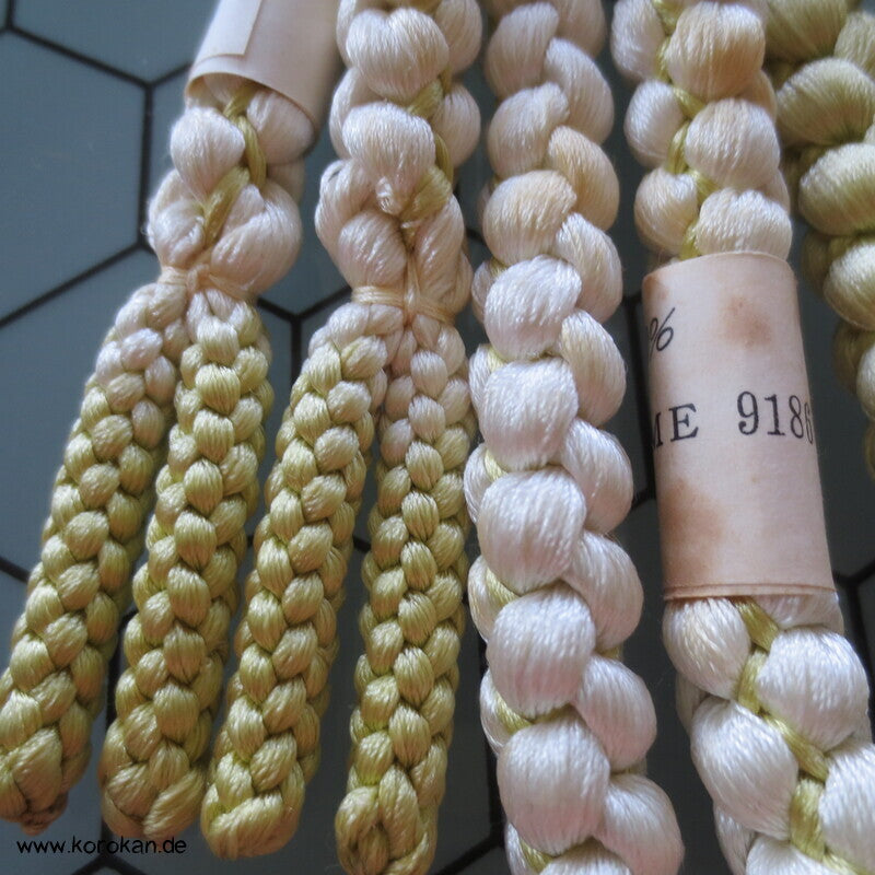 reseda weiß Verlaufs Kordel Obijime, neu