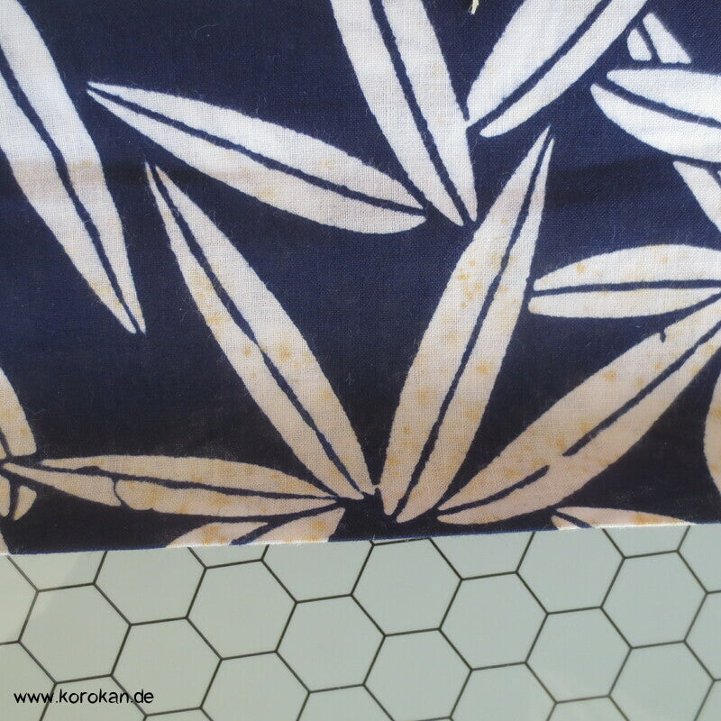 Bambusblätter Yukata Kimono Baumwoll Stoff