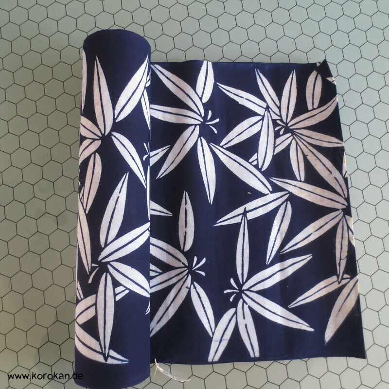 Bambusblätter Yukata Kimono Baumwoll Stoff