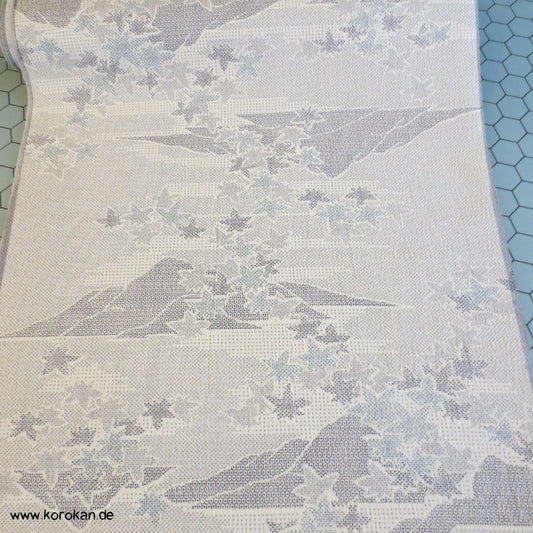 Berge Druck Kasuri Kimono Wollgeorgette