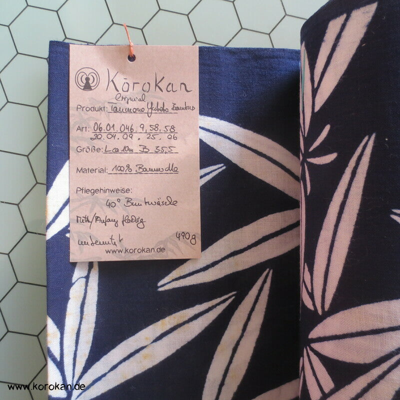 Bambusblätter Yukata Kimono Baumwoll Stoff