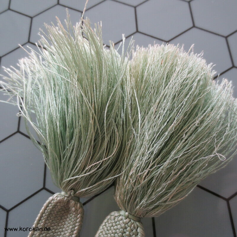 wilde zartbunte Flechtung Obijime, Seide / Lurex