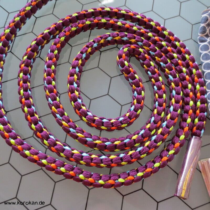 Kordel Obijime, bunt in aubergine, neu
