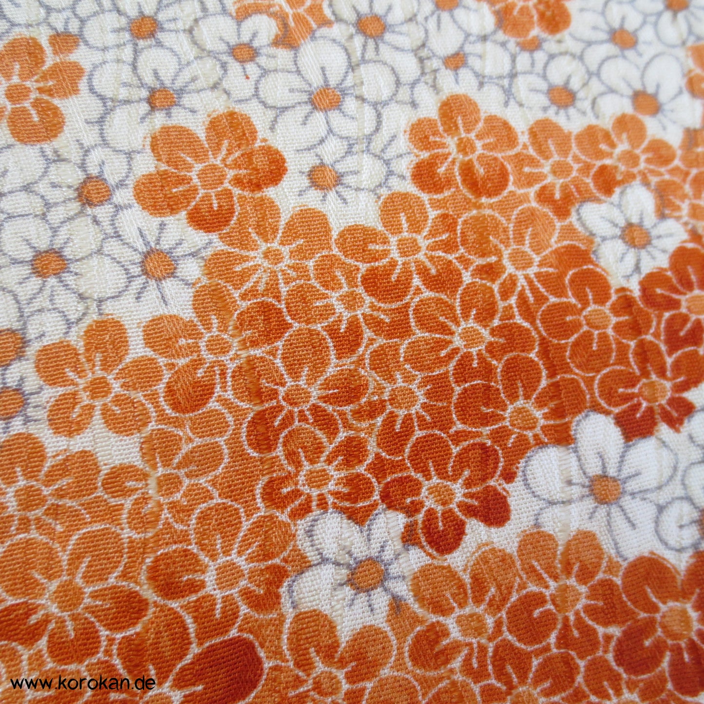 mille fleur Seidendamast Kimono Stoffrolle
