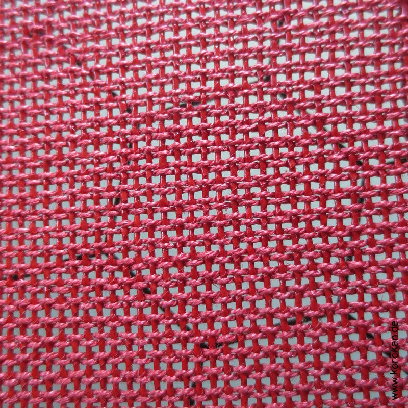 silberner Bambus auf rot - pink Sommer Nagoya Obi
