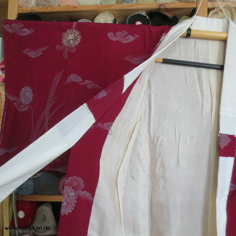 japanischer Kusudama Seide Juban Unterkimono