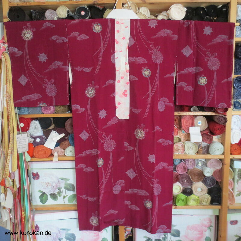 japanischer Kusudama Seide Juban Unterkimono
