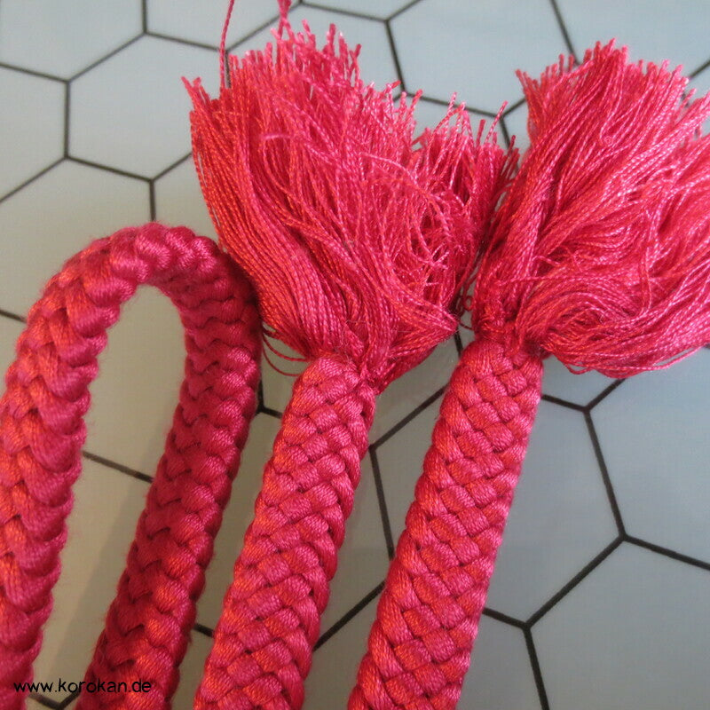 pink - weiß Verlaufsfarben Obijime, Seide, Koi