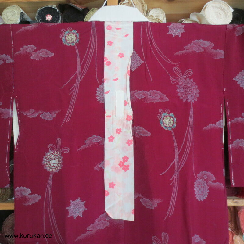 japanischer Kusudama Seide Juban Unterkimono