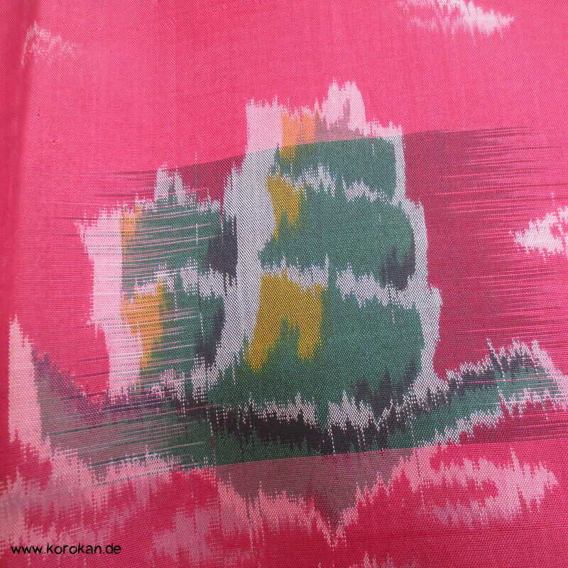Segelschiffe Meisen Seiden Japan Art Deco moderner Kimono