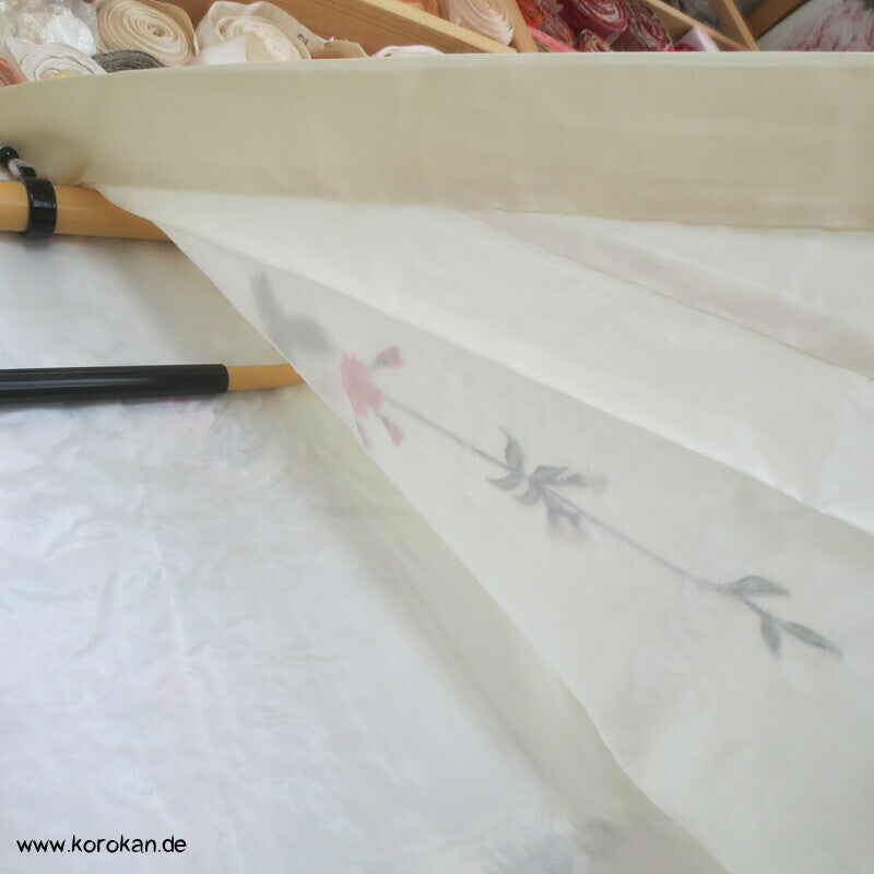Hayashi Kimono als Juban, Seide, bestickt