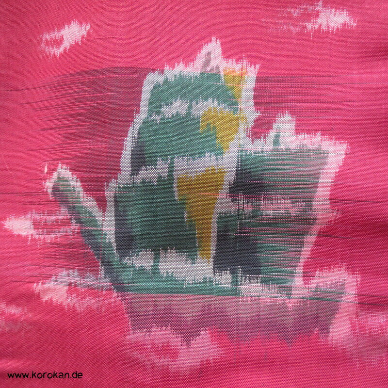 Segelschiffe Meisen Seiden Japan Art Deco moderner Kimono