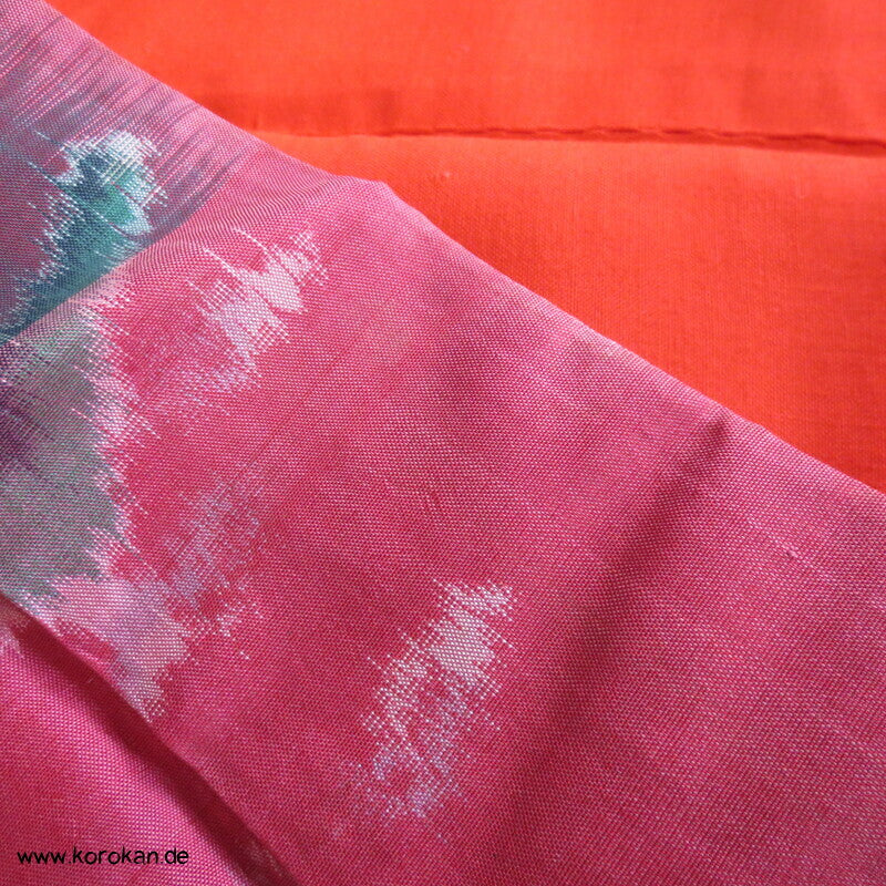 Segelschiffe Meisen Seiden Japan Art Deco moderner Kimono