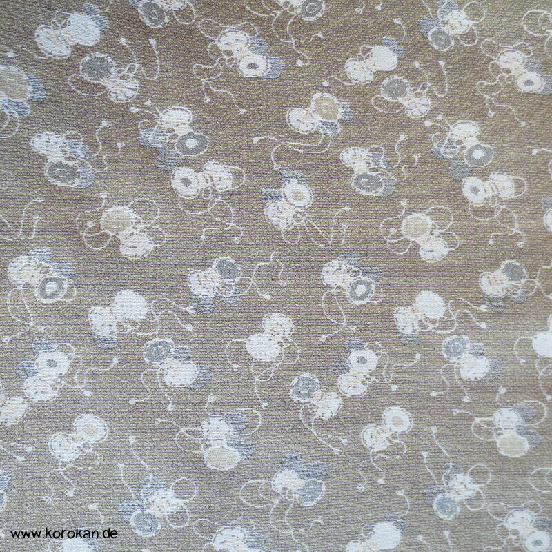 kleine Trommeln Kimono Wollmischgewebe Jacquard Tanmono
