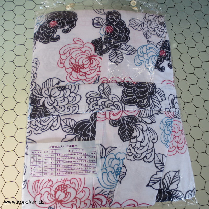 dreifarbig bedruckter Nemaki - Schlaf - Kimono