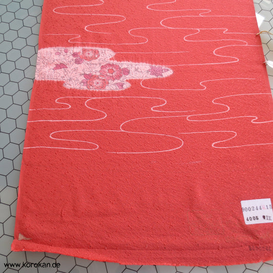 Shibori Wolken kreppige Kimono Seide