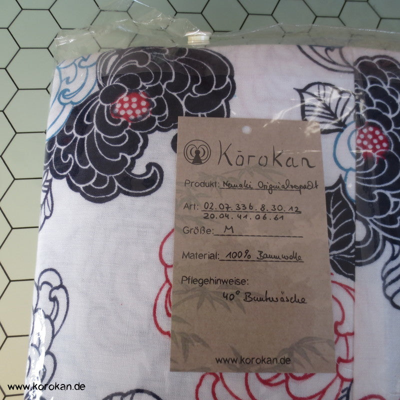 dreifarbig bedruckter Nemaki - Schlaf - Kimono