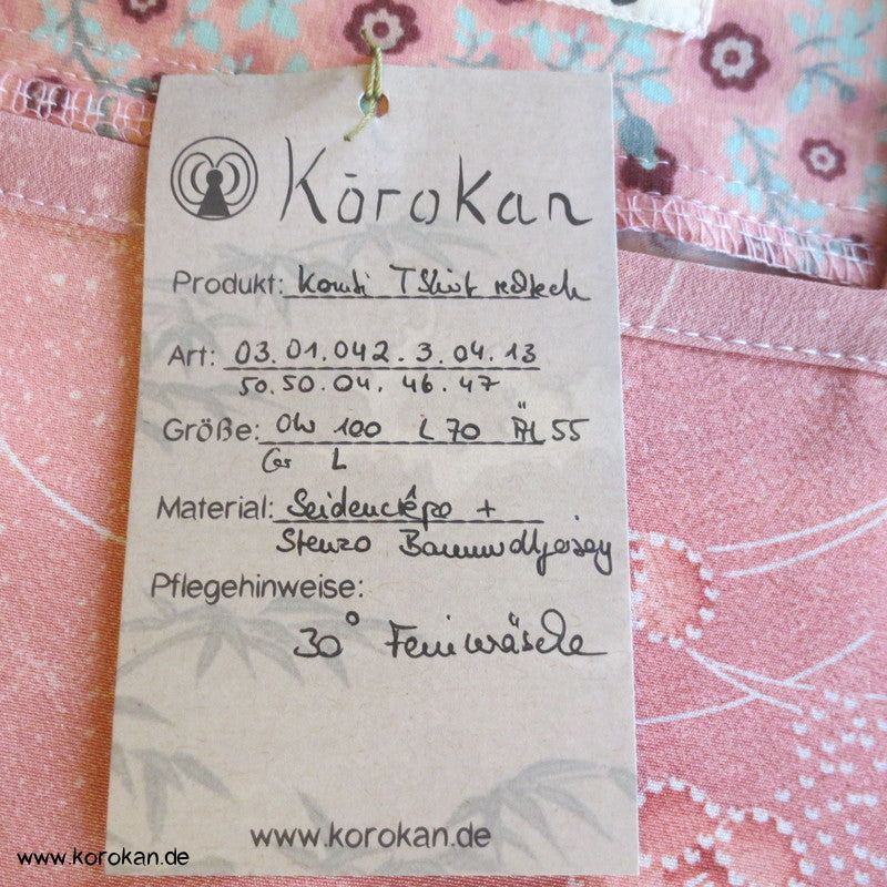 Langarm Shirt, Kombi aus Muster Kimono Seide Panel + Stenzo Jersey