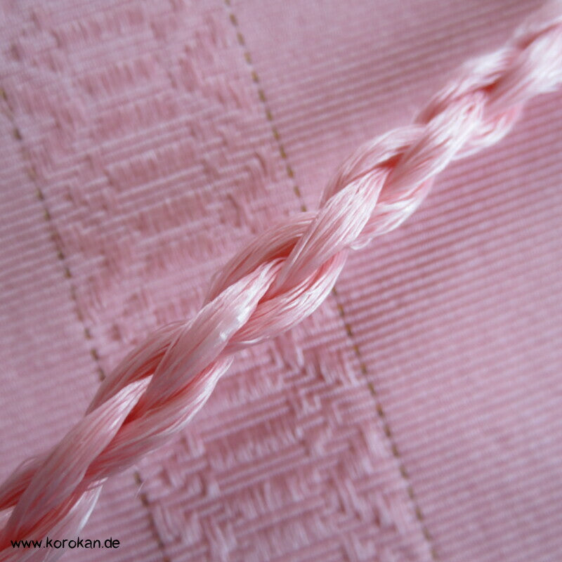 rosa Hayashi Date Jime Seiden Obi, Hakata mit Flechtband